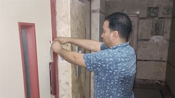 غلق وتشميع أسانسير