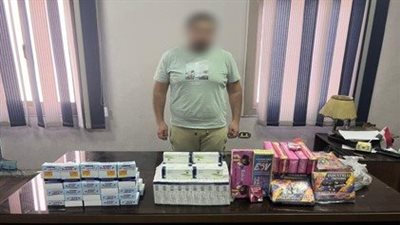 ألعاب نارية وعقاقير طبية.. التحقيق مع صاحب سوبر ماركت بحوزته منتجات بدون ترخيص