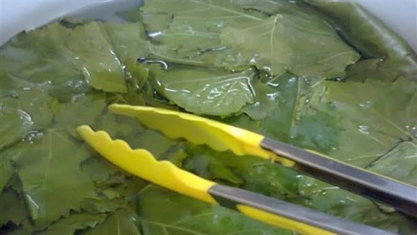 طريقة سلق ورق العنب