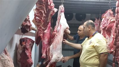 التموين تضبط لحوما مجهولة المصدر ومذبوحة خارج السلخانة داخل مطعم بالإسكندرية