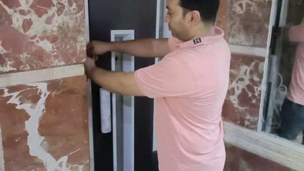 غلق وتشميع أسانسير