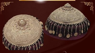 متحف قصر المنيل يعلن عرض قطعة أثرية لـ حلية من الفضة تستخدم في تزيين غطاء الرأس