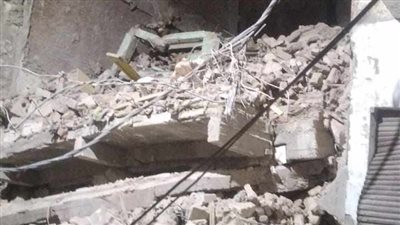 انهيار عقار بكرموز غرب الإسكندرية دون وقوع أي إصابات
