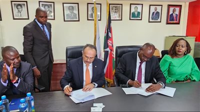 شركة المقاولون العرب توقع مذكرة تفاهم مع الغرفة الوطنية الكينية للتعاون في قطاع المياه والطرق