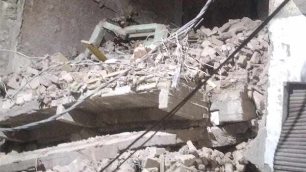 انهيار عقار فى كرموز