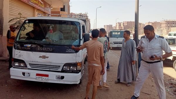 ضبط سيارة نقل تلقي