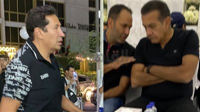 هاني رمزي وأسامة منير ودنيا عبد العزيز أول الحاضرين في عزاء شقيق محمد فؤاد