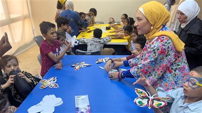 ورش متنوعة لقصر جاردن سيتي مع أطفال مركز الحضارة