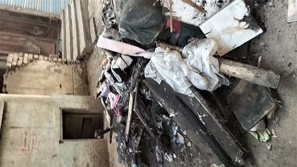 جانب من آثار الحريق