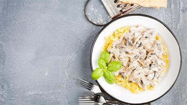 مكرونة وايت صوص سهلة