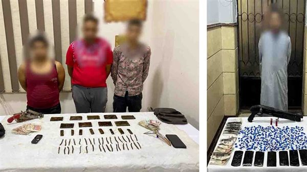 المتهمون والمضبوطات