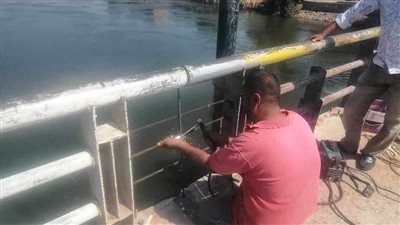 محافظ المنيا يوجه بإصلاح كسر بسور كوبري الحواصلية حفاظا على أرواح المواطنين