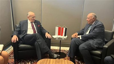 وزير الخارجية يبحث مع نظيره البولندي تعزيز العلاقات الثنائية 