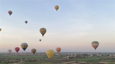 تحليق 40 رحلة بالون طائر بسماء الأقصر على متنها 960 سائحا