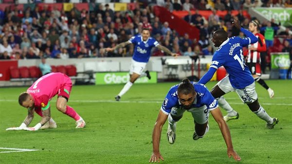 جانب من مباراة إيفرتون