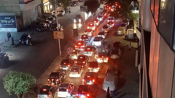 جانب من التكدس المروري