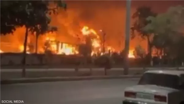 الانفجار وقع في مستودع