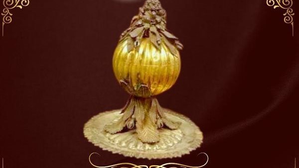  مبخرة من الفضة المذهبة