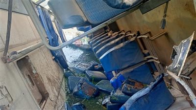 حادث تصادم بين تروسيكل وأتوبيس مدارس دون إصابات بالفيوم