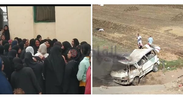 حادث انقلاب ميكروباص