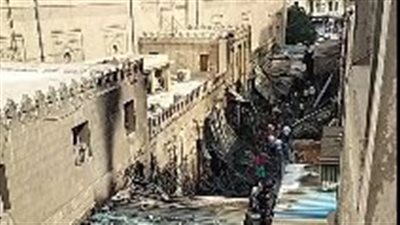 السيطرة على حريق نشب بأحد الأسواق خلف مسجد السيدة زينب| بث مباشر 