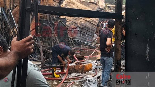 حريق سوق السيدة زينب