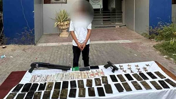 المتهم والمضبوطات