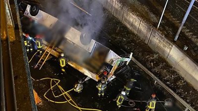 مصرع 20 شخصًا في حادث تحطم حافلة إيطالية بالقرب من البندقية