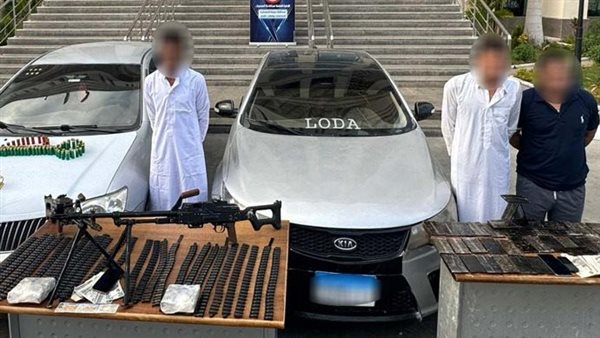 المتهمين والمضبوطات