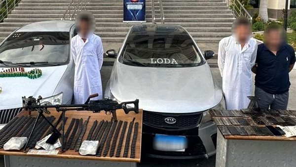 المتهمين والمضبوطات