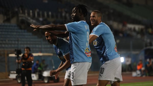 احتفال لاعبي بيراميدز