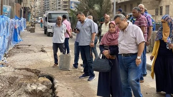 هبوط أرضي فى الإسكندرية