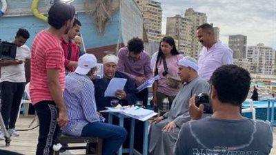 محمد رضوان يشارك متابعيه صورة من كواليس فيلم الإسكندراني 