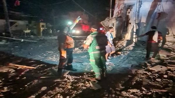 آثار قصف إسرائيلي