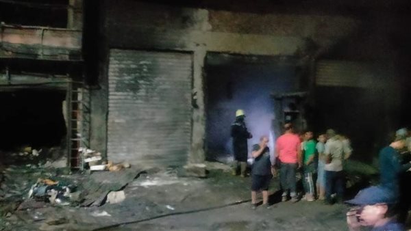 حريق بنزينة ومول