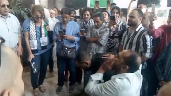 جانب من وقفة الصصحفيين