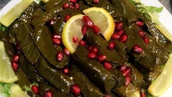 ورق عنب بدبس الرمان