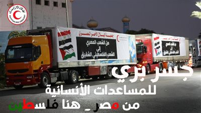 إقامة جسر بري بين مصر وغزة لإرسال مساعدات عاجلة للشعب الفلسطيني