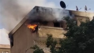 السيطرة على حريق شقة سكنية بمساكن العبد في مدينة السلام | صور