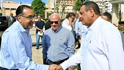 رئيس الوزراء يتفقد مصنع شركة بورسعيد للصناعات الكهربائية أفينا