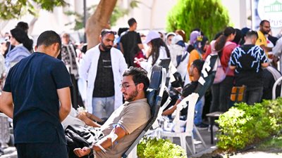 تنفيذًا لتوجيهات الرئيس بدعم الأشقاء.. جامعة مصر للعلوم والتكنولوجيا تطلق حملة للتبرع بالدم لصالح الشعب الفلسطيني