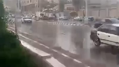 سقوط أمطار غزيرة على مدينة المنصورة | بث مباشر