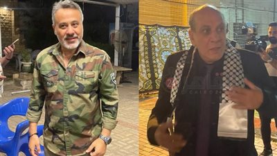 بالشال الفلسطيني.. منير مكرم وإيهاب فهمي يشاركان في الوقفة التضامنية مع أهالي غزة بنقابة المهن التمثيلية
