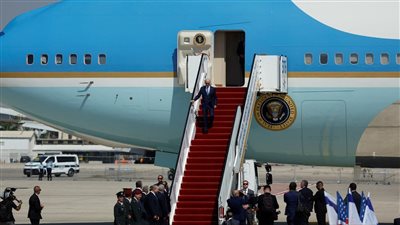 بايدن يصل إلى إسرائيل لدعمها في مواجهة الفلسطينيين