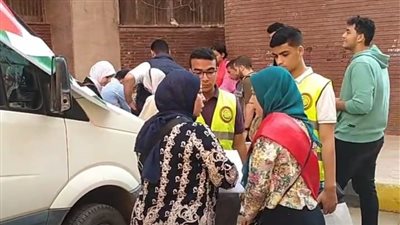 منددين بالاعتداء الإسرائيلي.. طلاب طب المنوفية يتسابقون للتبرع بالدم لصالح ضحايا غزة | بث مباشر