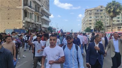 5 مشاهد من احتجاجات أبناء الإسكندرية على أحداث غزة