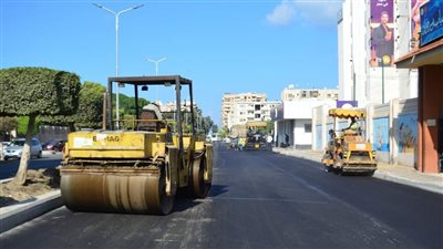 أعمال تطوير كبيرة بشارع الجلاء بمدينة بور فؤاد | صور