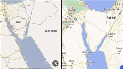 حقيقة حذف اسم سيناء من خرائط جوجل | بث مباشر