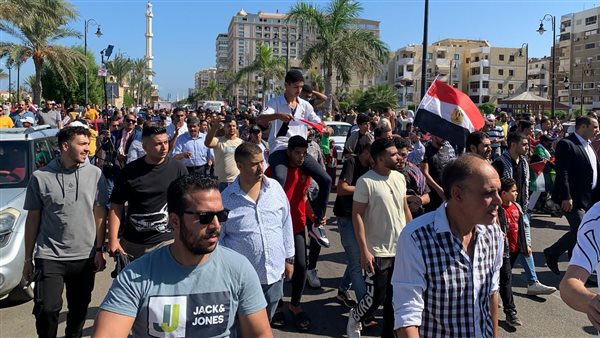 مسيرة مصرية لدعم