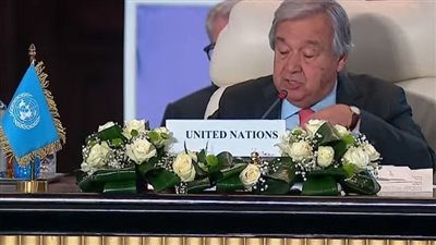 أمين عام الأمم المتحدة من قمة مصر للسلام: أشكر مصر على إرسال المساعدات لغزة.. وبحاجة للمزيد من المساعدة